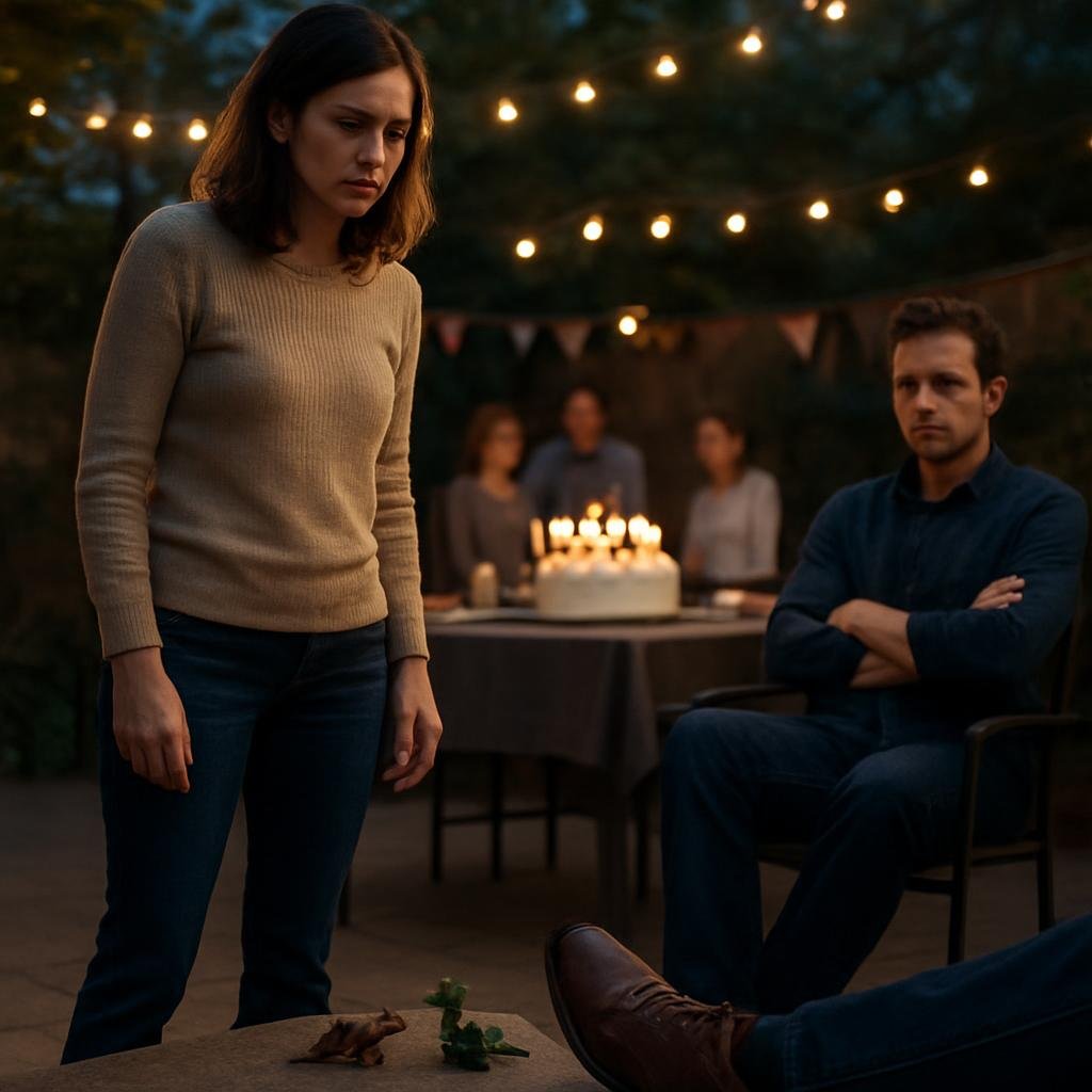 At My Husband’s Birthday, My Daughter Pointed at His Best Friend’s Shoe — Then Spoke Up