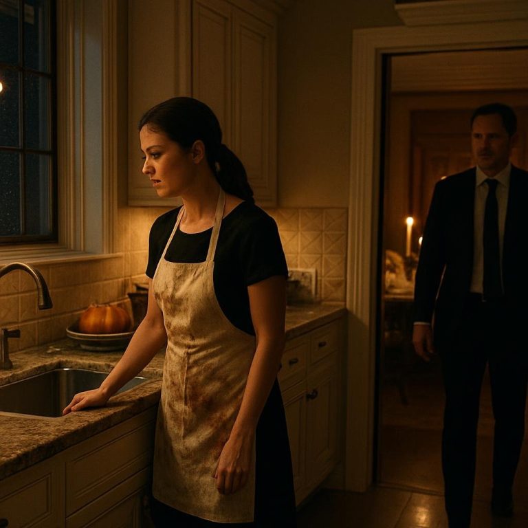 Left in the Kitchen for Thanksgiving — Then a Man in Black Changed Everything