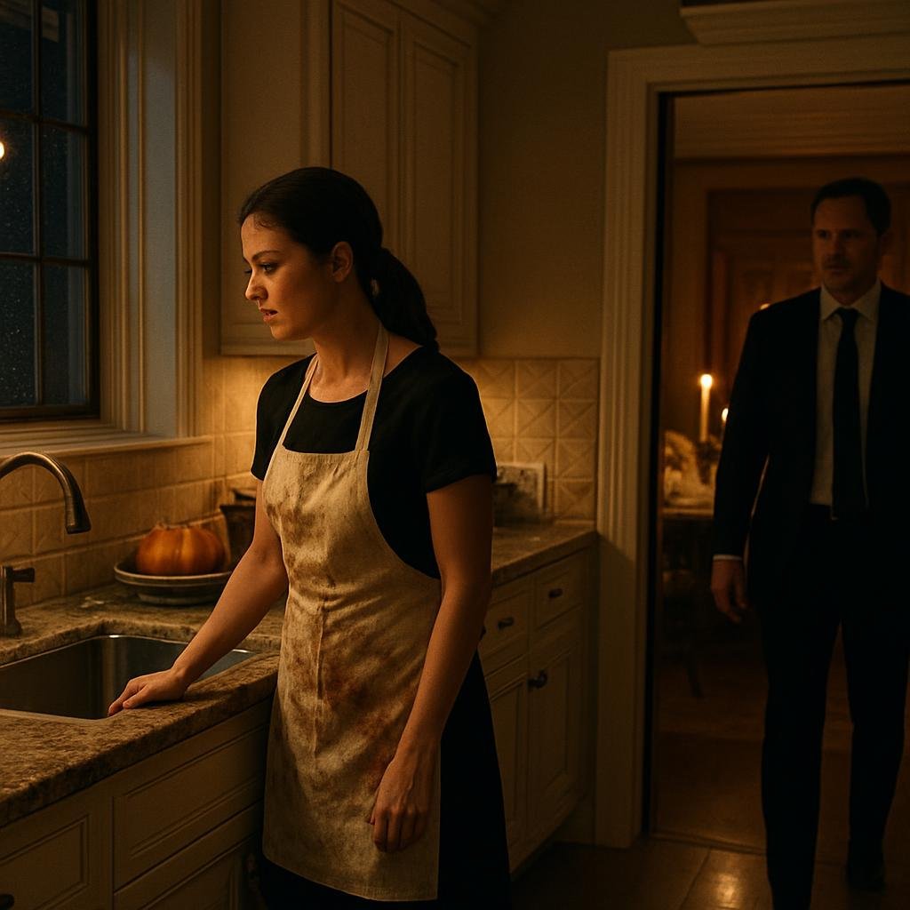 Left in the Kitchen for Thanksgiving — Then a Man in Black Changed Everything