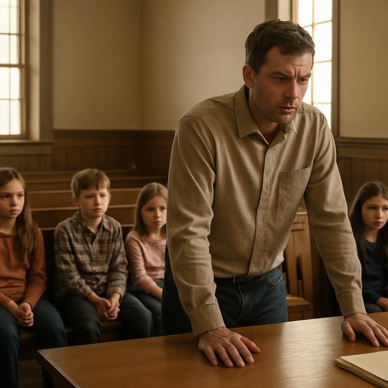 A Single Dad Asked to Adopt Five Siblings — Then the Courtroom Went Quiet